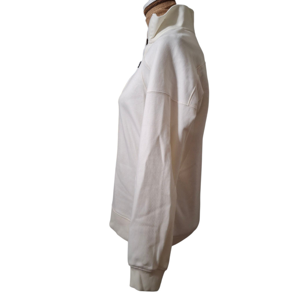 66° North Iceland Logn White Sweatshirt Women's XL 1/4 Zip Fleece Lined XS - Picture 4 of 7